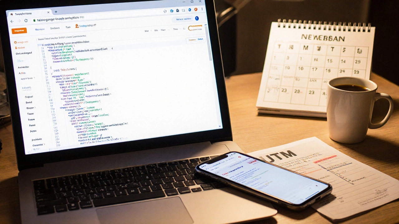 Рабочий стол с дублирующимся кодом аналитики и напоминаниями о проверках.