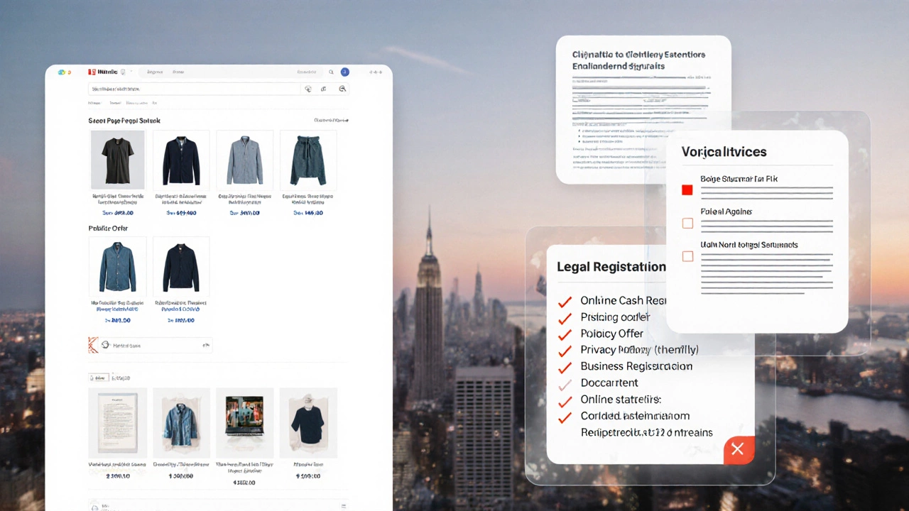 Сравнение детального описания товара и юридических требований для онлайн-магазина в России.