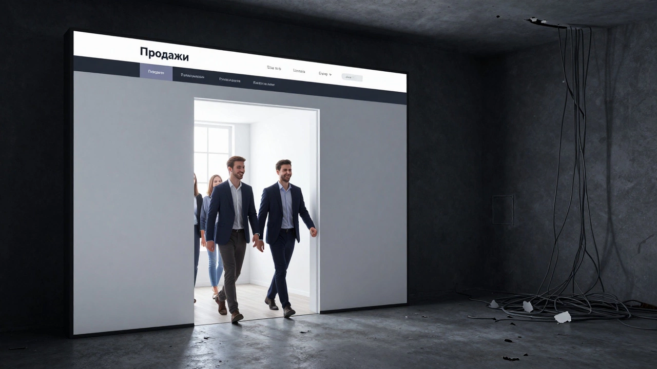 Лендинг как дверь в успех, старый сайт — в тени, пустой и сломанный.