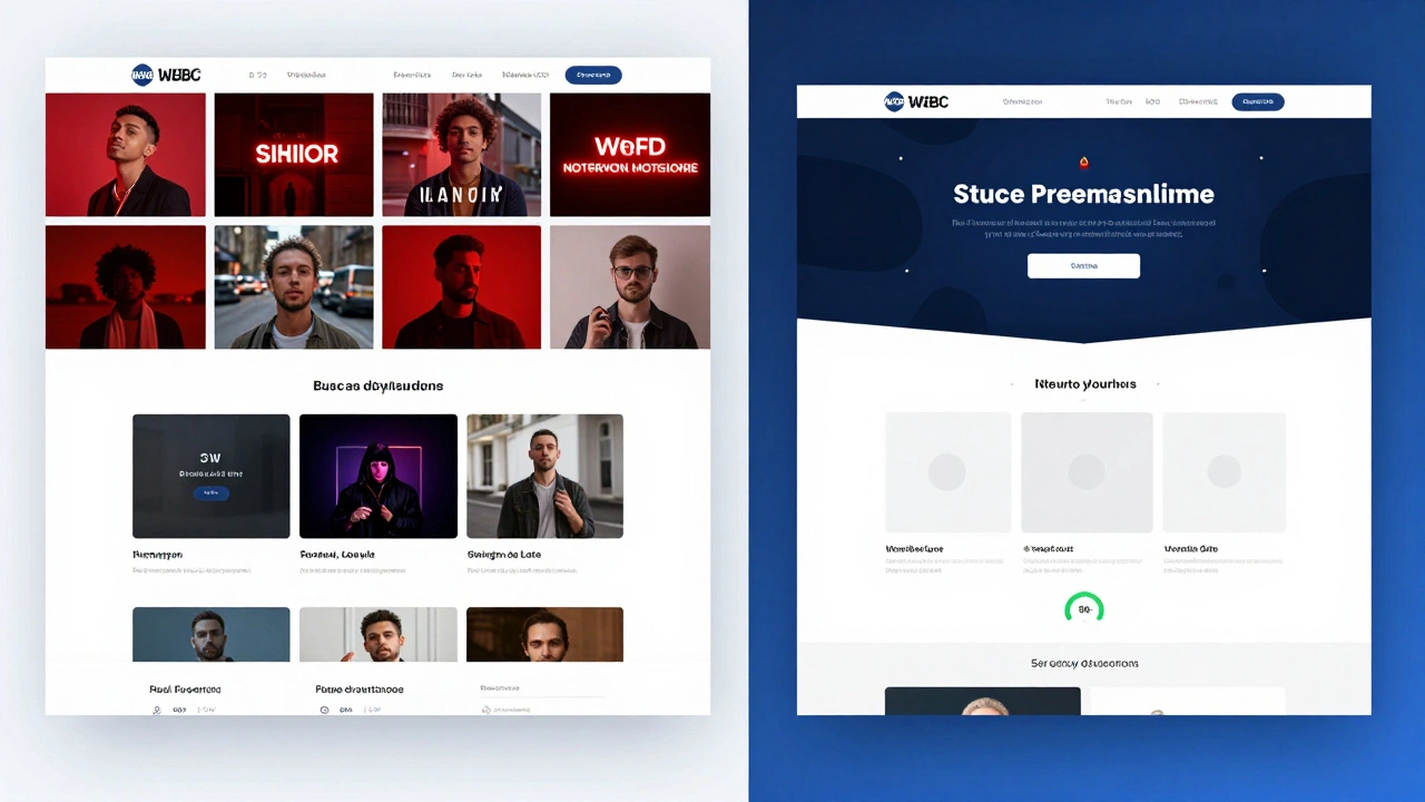 Два варианта сайта: слева — перегруженный и медленный, справа — оптимизированный и быстрый.