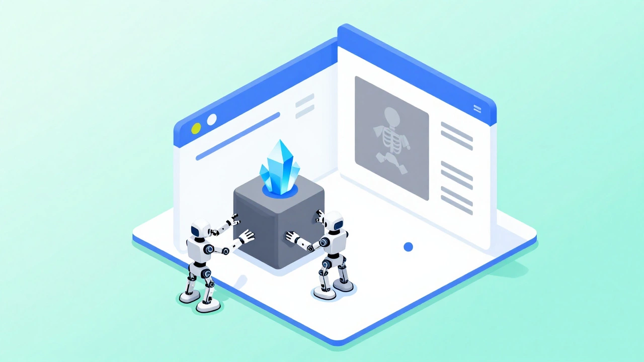 Изометрическая иллюстрация процесса оптимизации сайта и замены тяжелых картинок на легкие