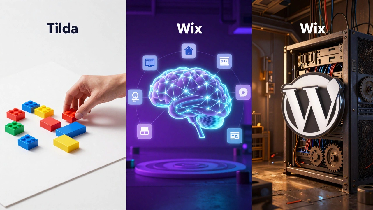 Сравнение интерфейсов и экосистем платформ Tilda, Wix и WordPress в разрезе